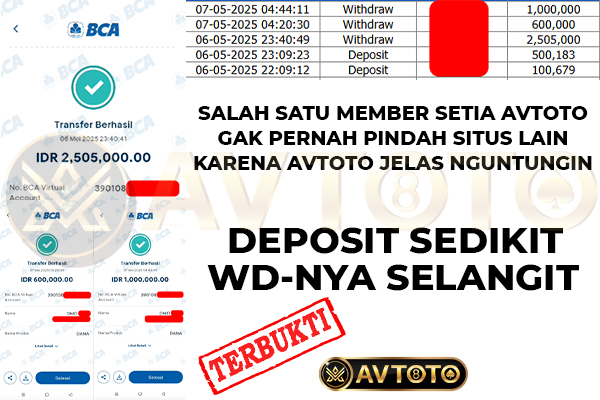 Member Setia AVTOTO Deposit Sedikit WD Selangit