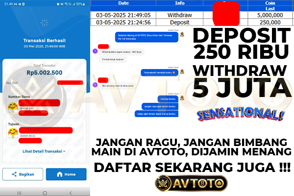 Udah Banyak Bukti JP, Masih Ragu Main di AVTOTO?